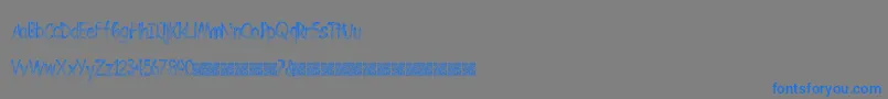 BombingStencil Font – Blue Fonts on Gray Background