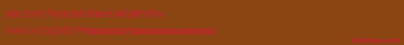 BombingStencil Font – Red Fonts on Brown Background