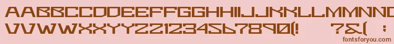 Bomtur Font – Brown Fonts on Pink Background