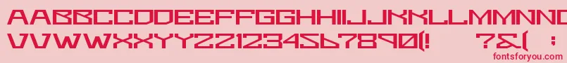 Bomtur Font – Red Fonts on Pink Background