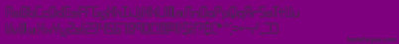 CompliantConfuse2oBrk Font – Black Fonts on Purple Background