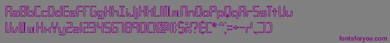 CompliantConfuse2oBrk Font – Purple Fonts on Gray Background