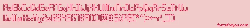 CompliantConfuse2oBrk Font – Red Fonts on Pink Background