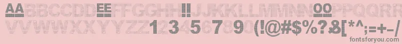 Bon Appetit Font – Gray Fonts on Pink Background