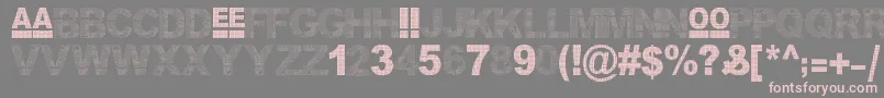 Bon Appetit Font – Pink Fonts on Gray Background