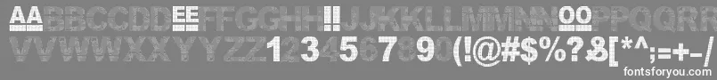 Bon Appetit Font – White Fonts on Gray Background