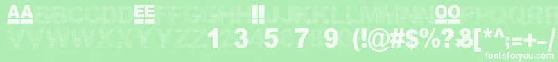 Bon Appetit Font – White Fonts on Green Background