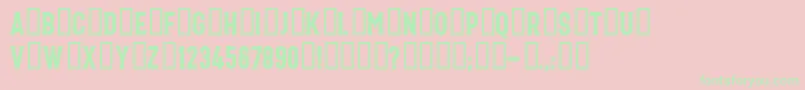 Bonard FREE FOR PERSONAL USE ONLY Font – Green Fonts on Pink Background