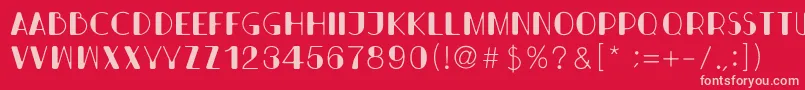 More about Bondi Font Bondi Font – Pink Fonts on Red Background