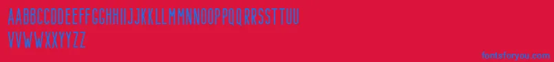 Bondie Demo Regular Font – Blue Fonts on Red Background