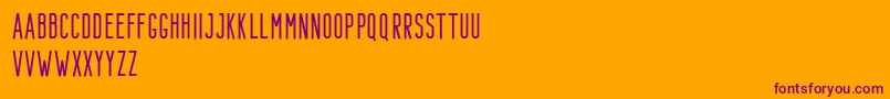 Bondie Demo Regular Font – Purple Fonts on Orange Background