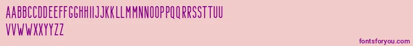 Bondie Demo Regular-Schriftart – Violette Schriften auf rosa Hintergrund