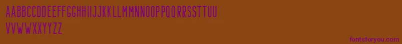 Bondie Demo Regular Font – Purple Fonts on Brown Background