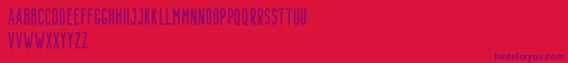 Bondie Demo Regular Font – Purple Fonts on Red Background