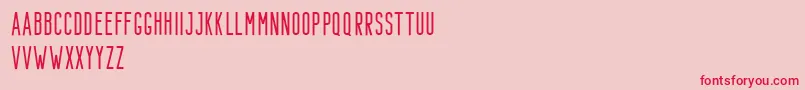 Bondie Demo Regular Font – Red Fonts on Pink Background