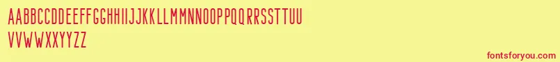 Bondie Demo Regular Font – Red Fonts on Yellow Background