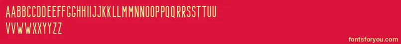 Bondie Demo Regular Font – Yellow Fonts on Red Background