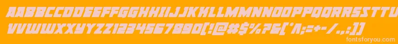 More about Libertylegionsuperital Font Libertylegionsuperital Font – Pink Fonts on Orange Background