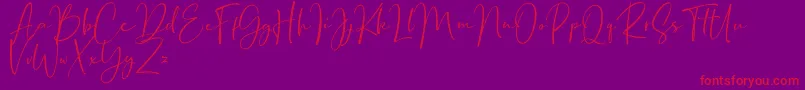 BondiSans DEMO Rough Font – Red Fonts on Purple Background