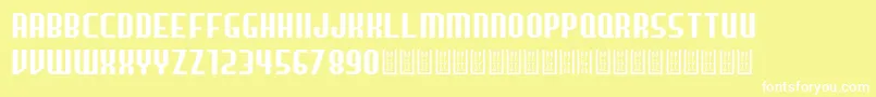 Bondoyudo Sans Free Font – White Fonts on Yellow Background
