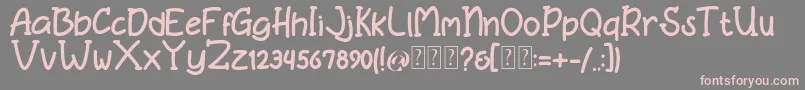 Bonita free Font – Pink Fonts on Gray Background