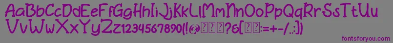 Bonita free Font – Purple Fonts on Gray Background