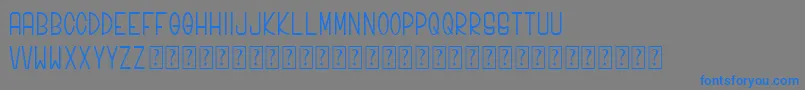 Bonjour Allgera Sans Font – Blue Fonts on Gray Background
