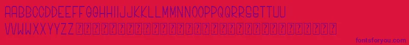 Bonjour Allgera Sans Font – Purple Fonts on Red Background