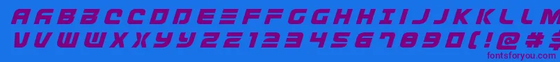 More about Defconzerotitleital Font Defconzerotitleital Font – Purple Fonts on Blue Background