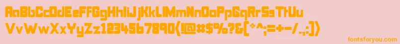 Bonk Font – Orange Fonts on Pink Background