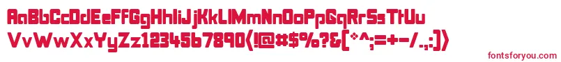 Bonk Font – Red Fonts on White Background