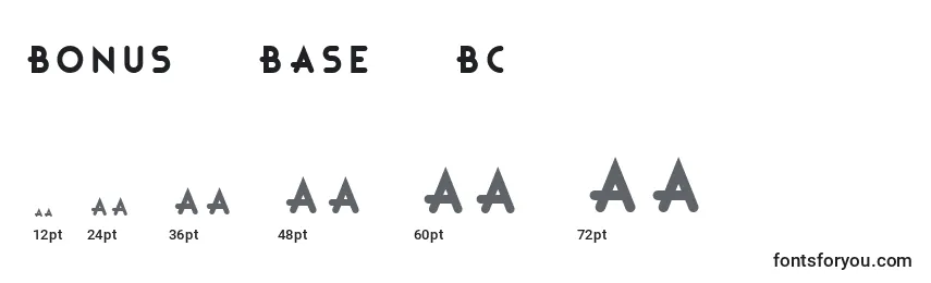 Bonus   Base   BC Font Sizes
