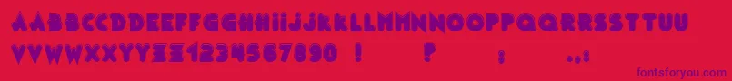 Czcionka Bonus   Shiny Outline   BC – fioletowe czcionki na czerwonym tle
