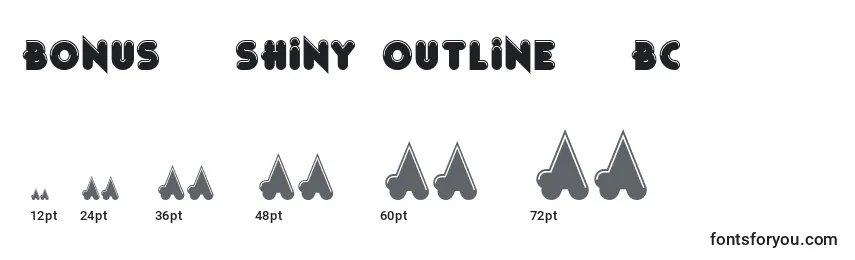 Tamanhos de fonte Bonus   Shiny Outline   BC