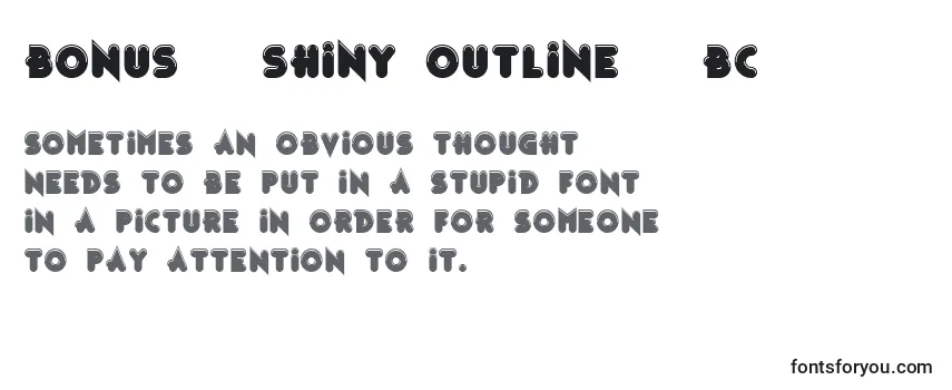 Bonus   Shiny Outline   BC Font