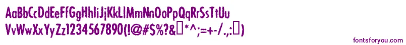 BONVV   -Schriftart – Violette Schriften auf weißem Hintergrund