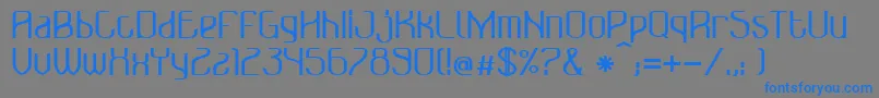 Bonzer   Bruxelles   bold-Schriftart – Blaue Schriften auf grauem Hintergrund