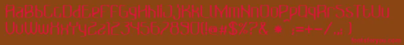 Bonzer   Bruxelles   bold Font – Red Fonts on Brown Background