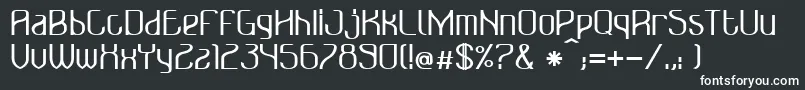 Bonzer   Bruxelles   bold Font – White Fonts on Black Background
