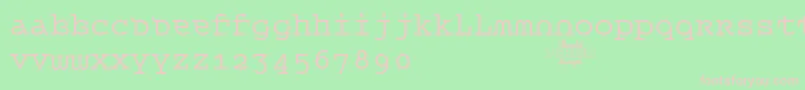 QueerTheoryRegulartrial Font – Pink Fonts on Green Background
