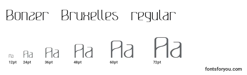 Bonzer   Bruxelles   regular Font Sizes