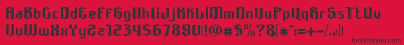 Bonzer   Dresden Font – Black Fonts on Red Background