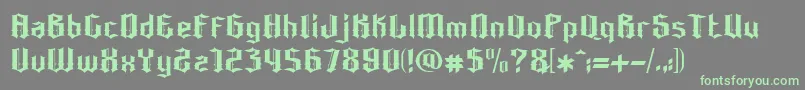 Bonzer   Dresden-Schriftart – Grüne Schriften auf grauem Hintergrund