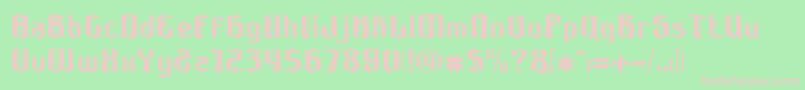 Bonzer   Dresden Font – Pink Fonts on Green Background