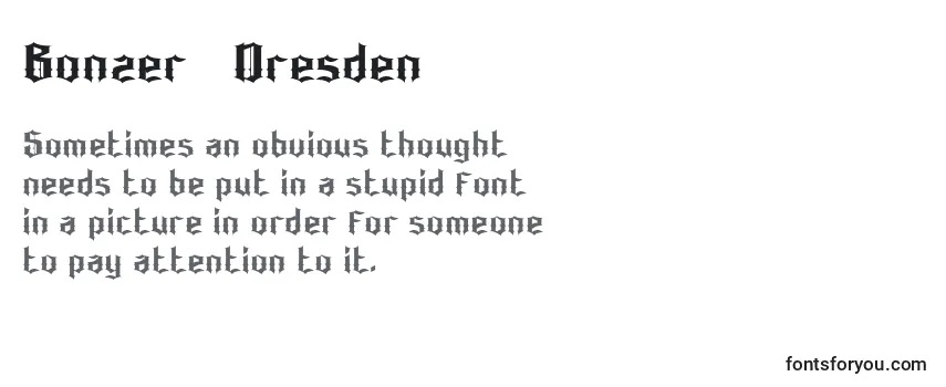 Review of the Bonzer   Dresden Font