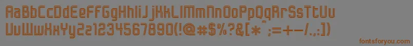 Bonzer   Herzogenaurach-Schriftart – Braune Schriften auf grauem Hintergrund