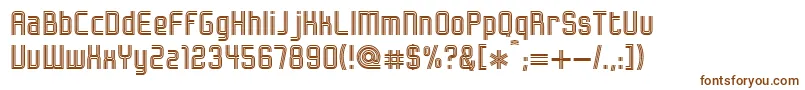 Bonzer   Herzogenaurach Font – Brown Fonts on White Background