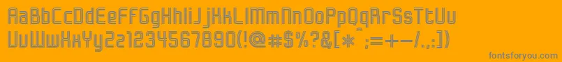 Bonzer   Herzogenaurach Font – Gray Fonts on Orange Background