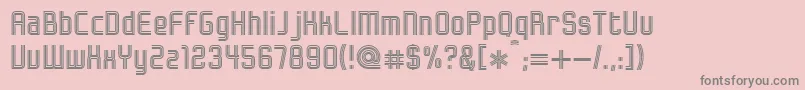 Bonzer   Herzogenaurach Font – Gray Fonts on Pink Background