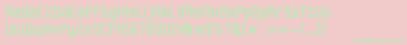 Bonzer   Herzogenaurach Font – Green Fonts on Pink Background